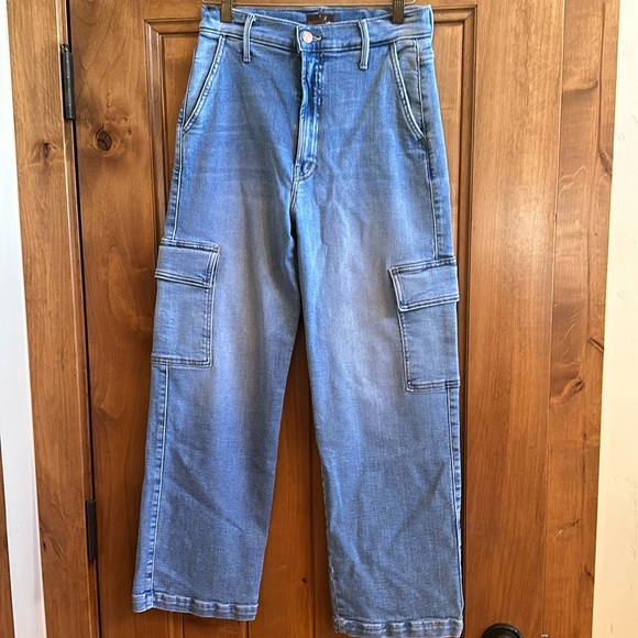 Mother Straight up Rambler cargo ankle Jean size 27 color: Bad Romance EUC - Picture 1 of 10